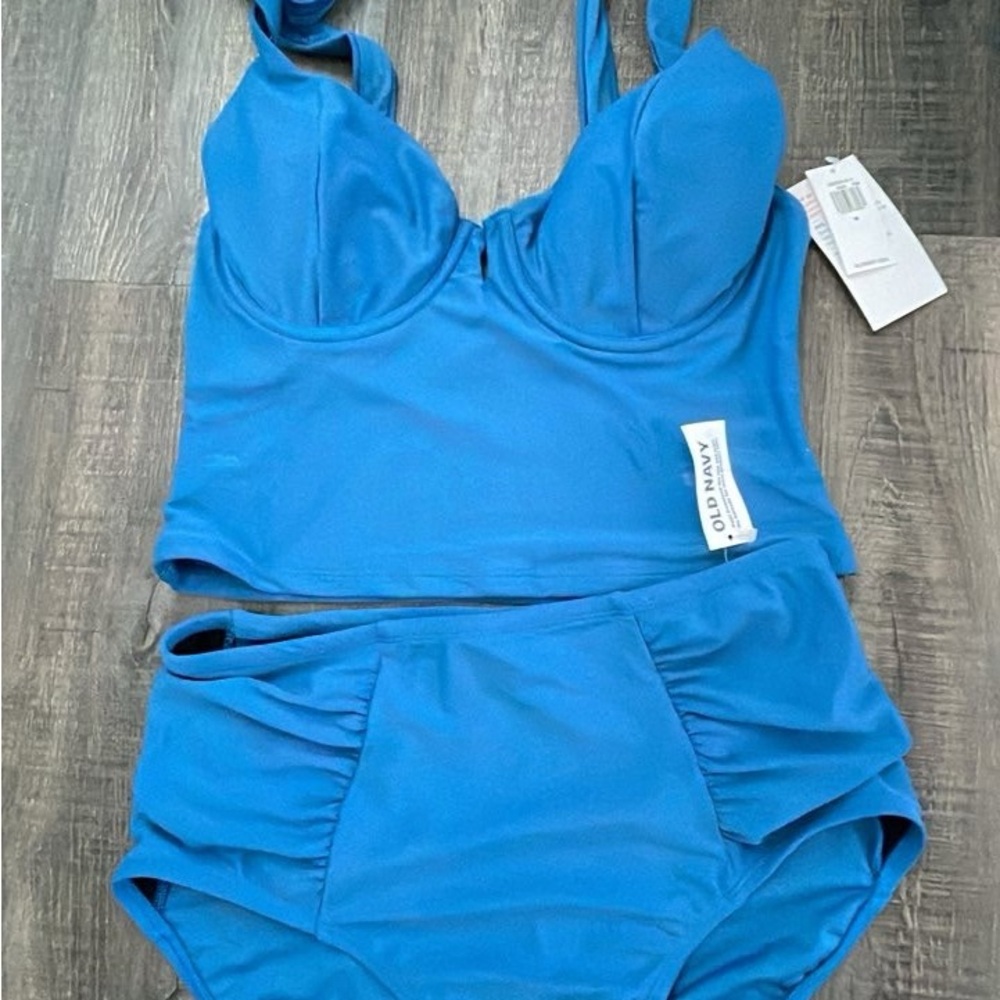 Old Navy Vibrant Blue Swimwear Set
